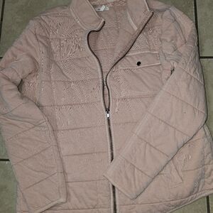 Maurices Pink Puffer Jacket Lightweight Quilted